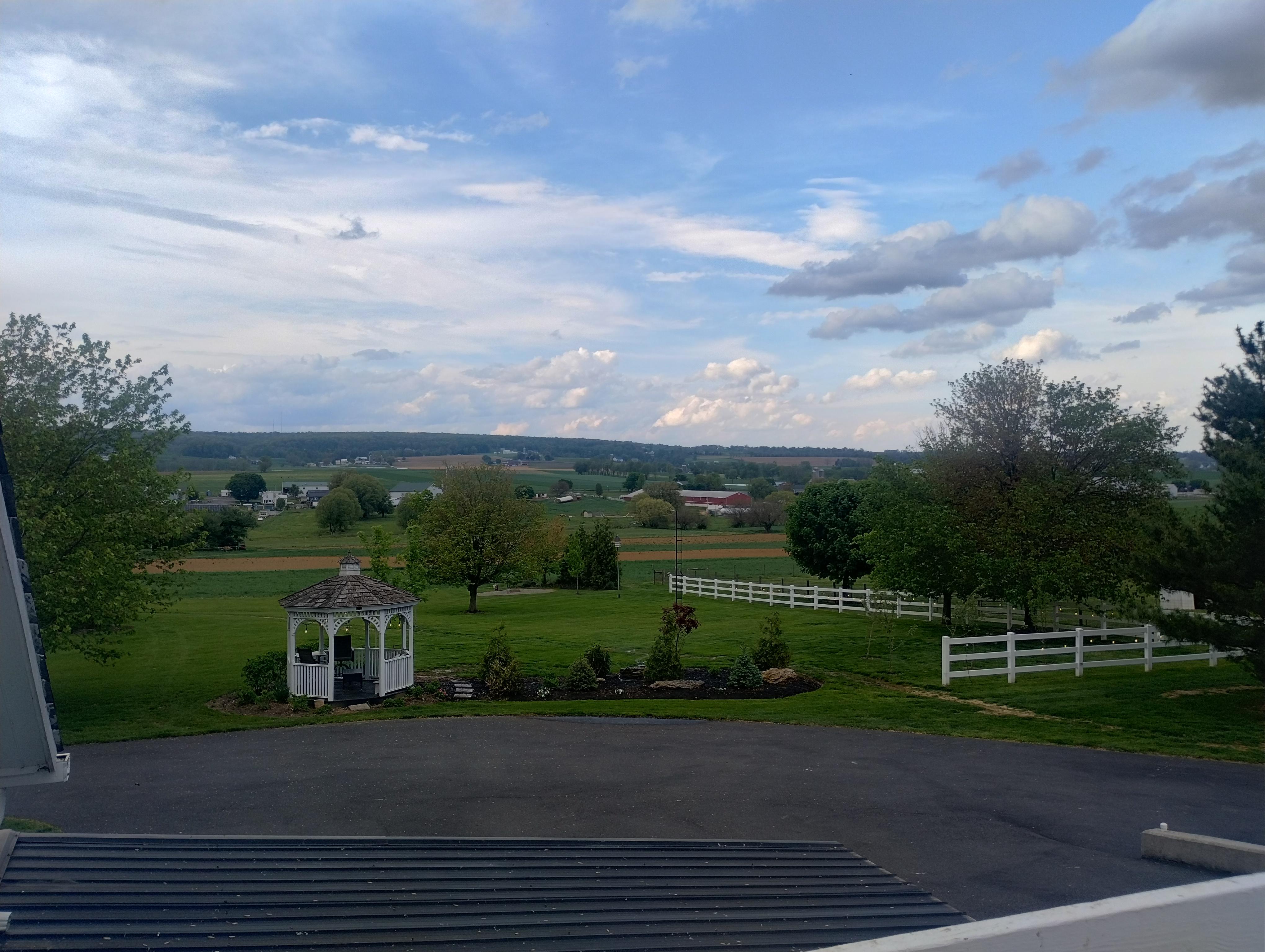 View from the balcony of the loft room