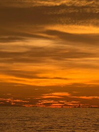 Sunset at the beach.