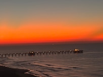Beautiful sunrise from master bedroom.