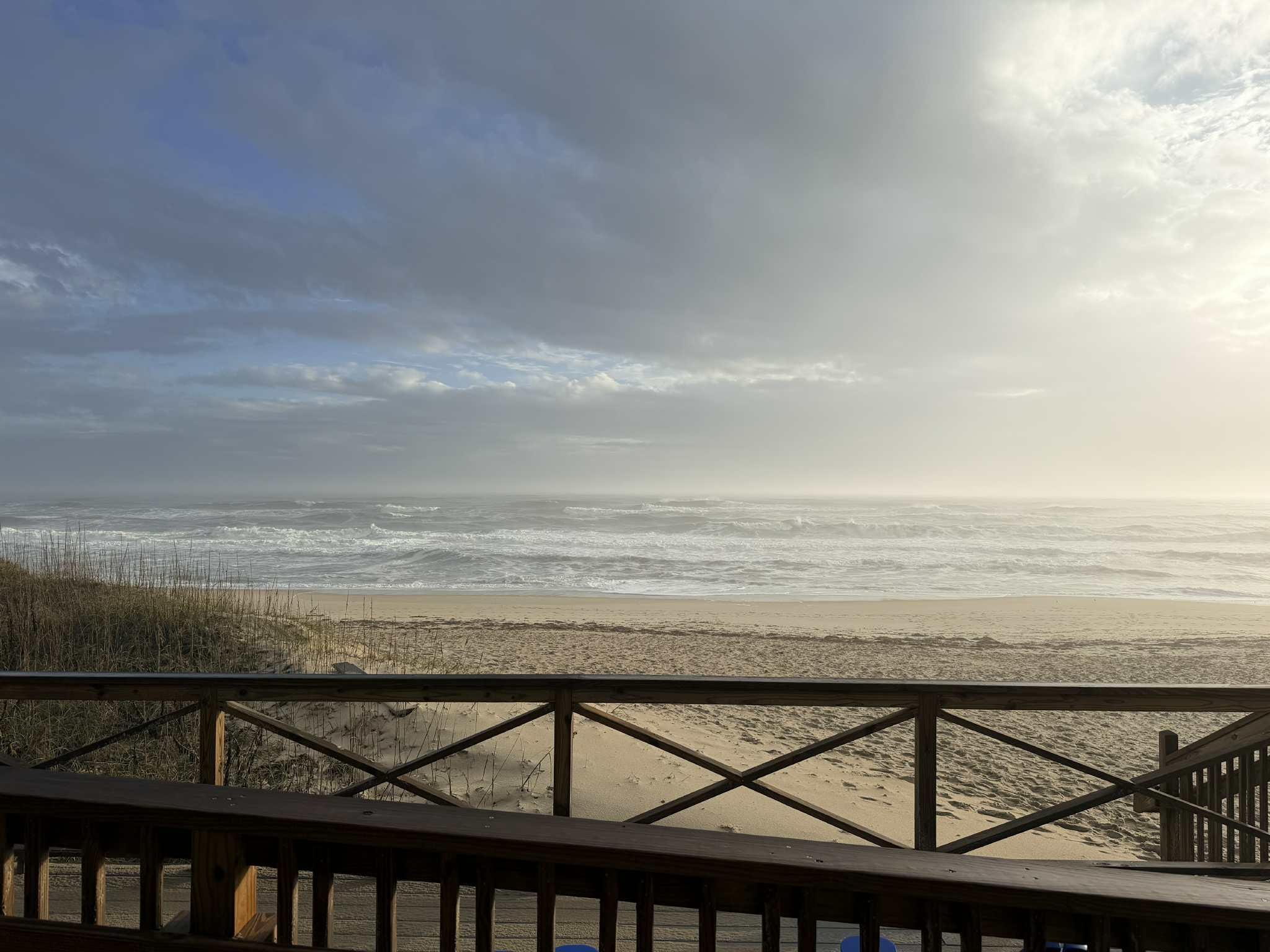 Beach picture from the sitting area