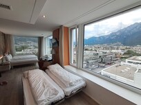 A lot of space for the family; amazing view.