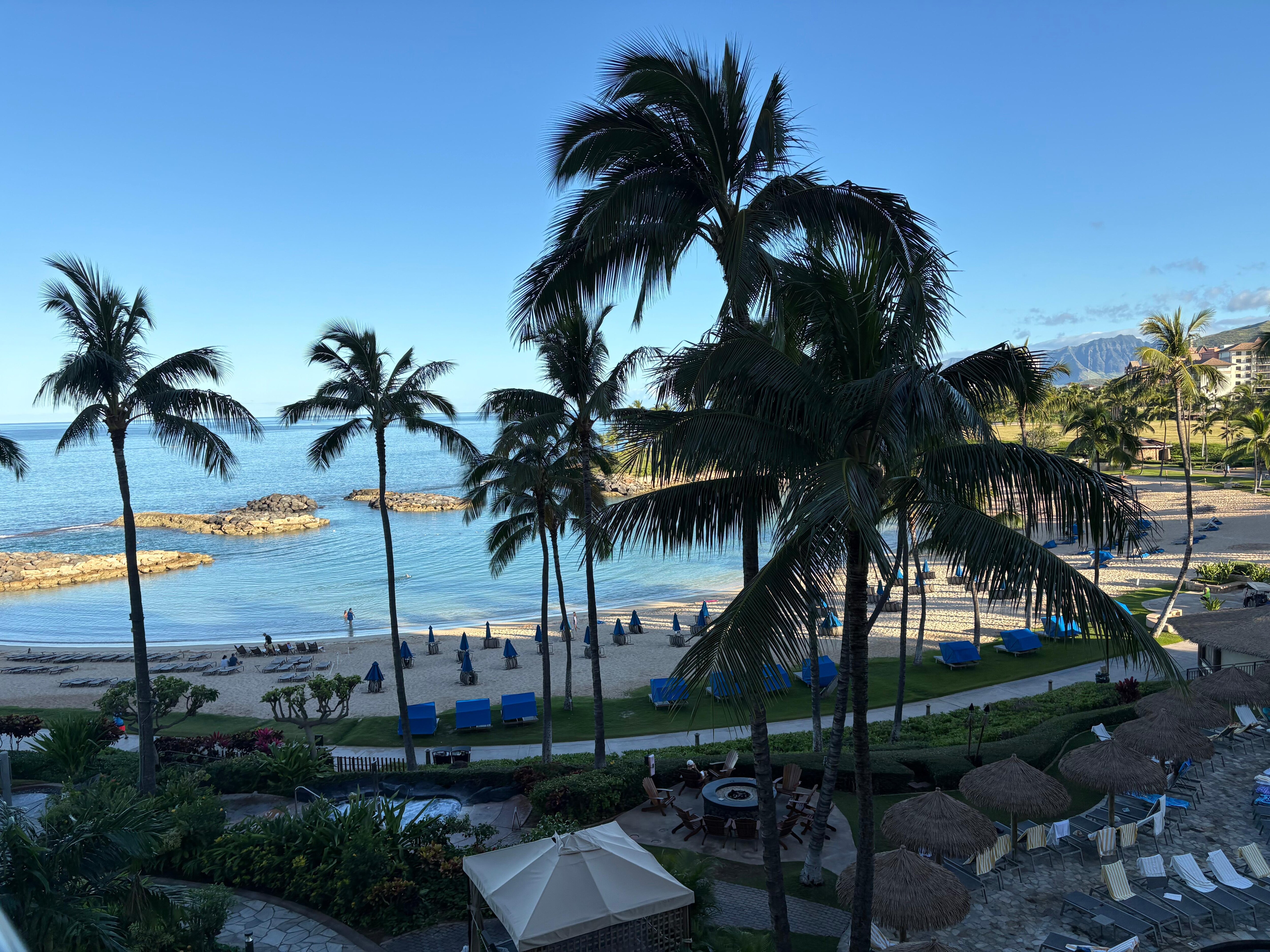 Morning view from balcony 