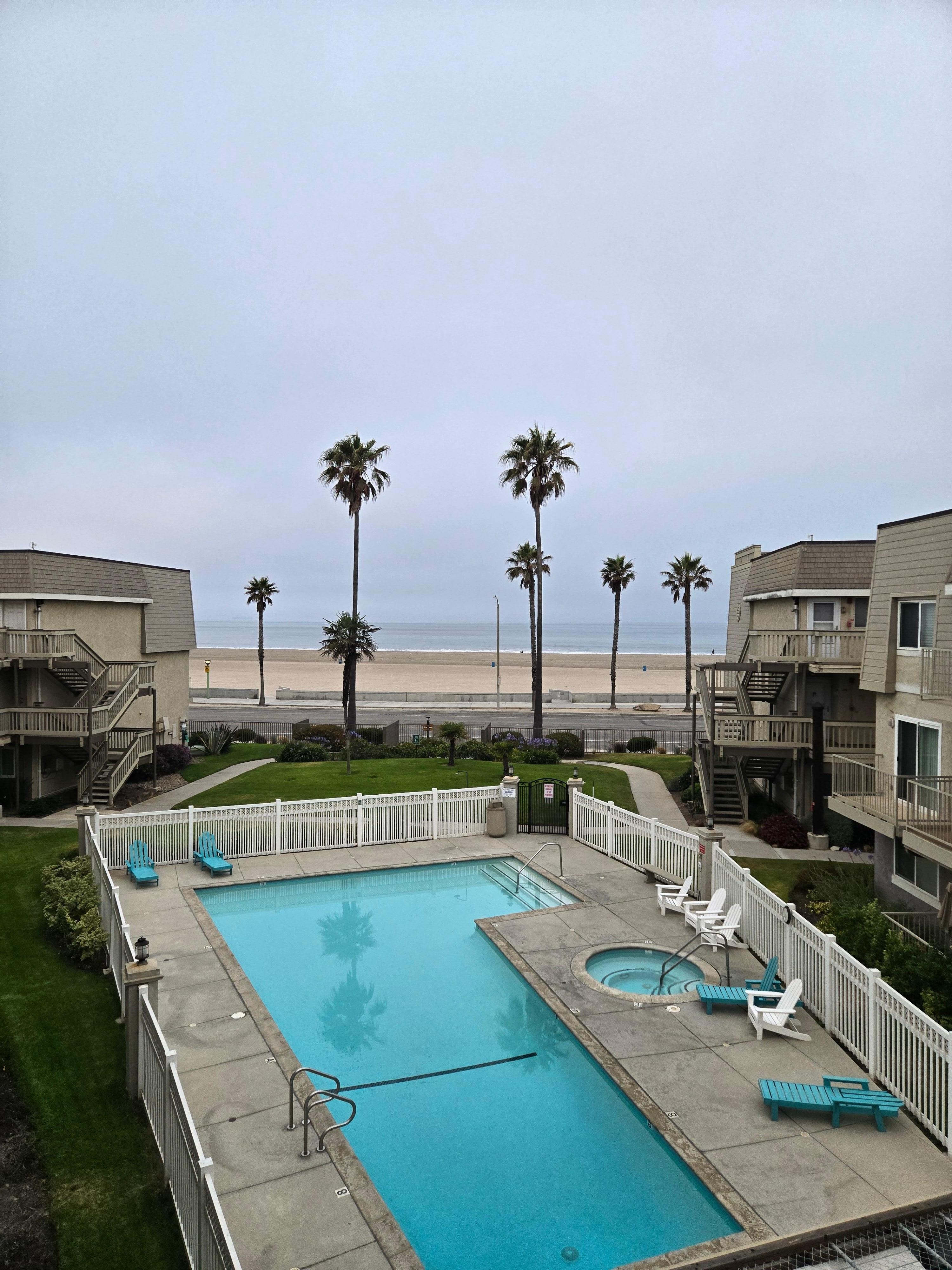 Pool view from the balcony