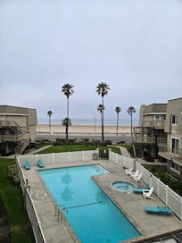 Pool view from the balcony