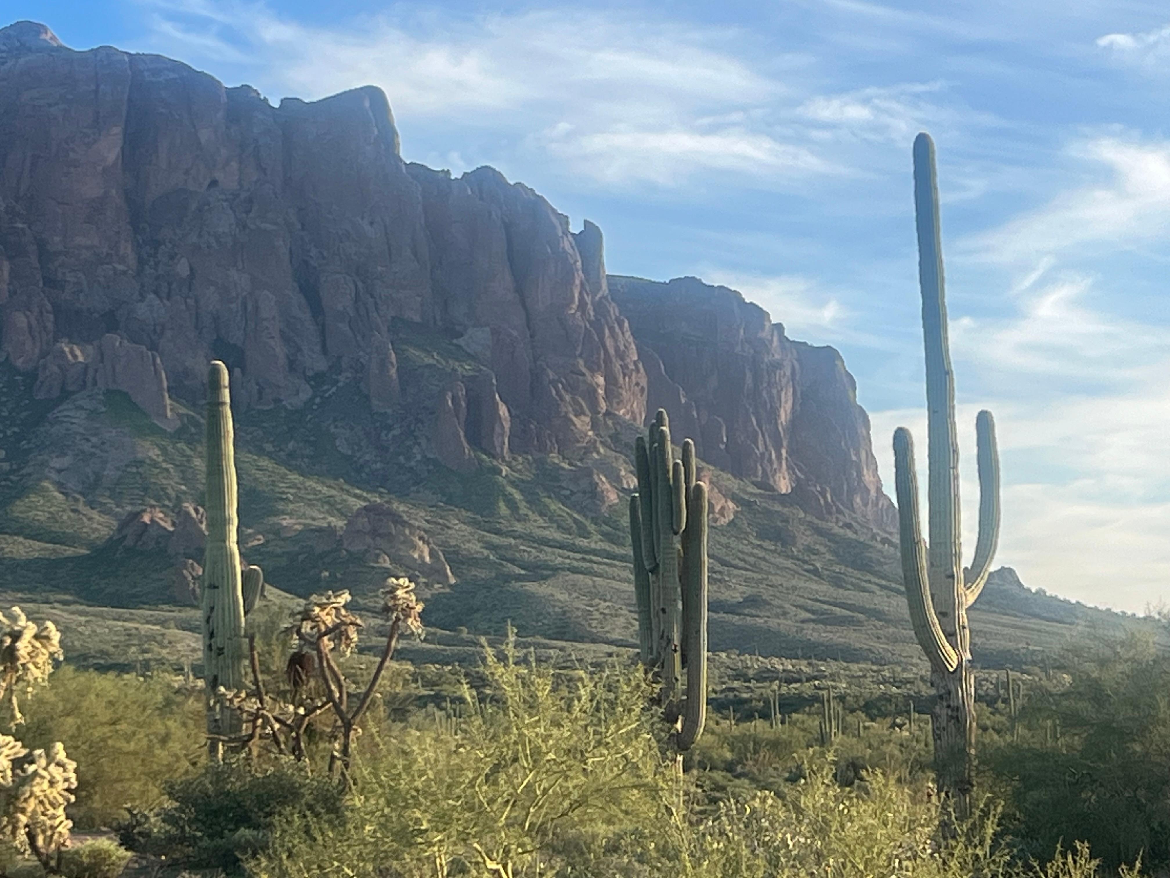 Superstition Mountains a nearby hiking trail 