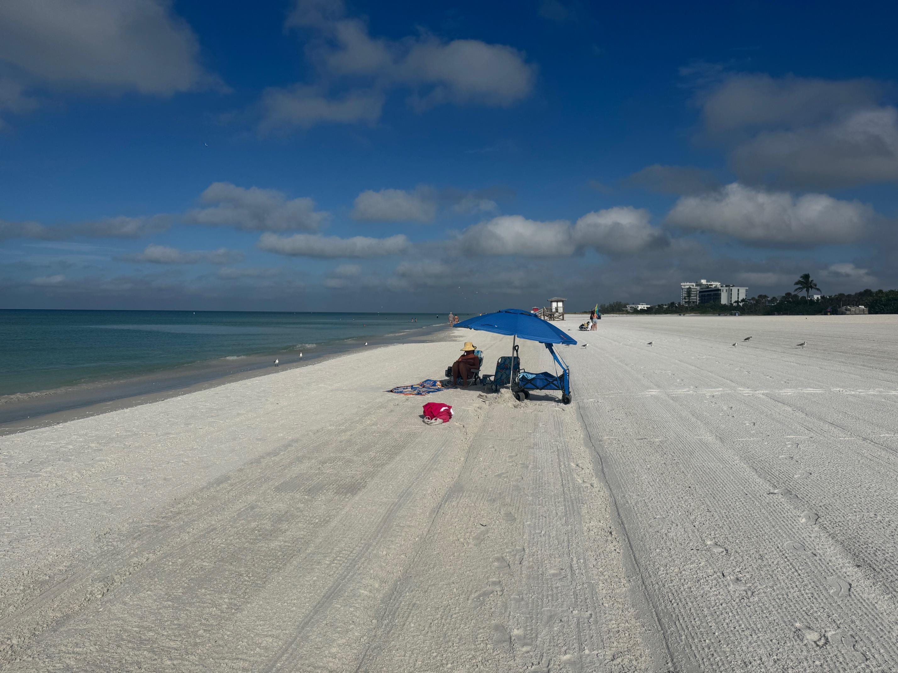 The beach located right across from the property