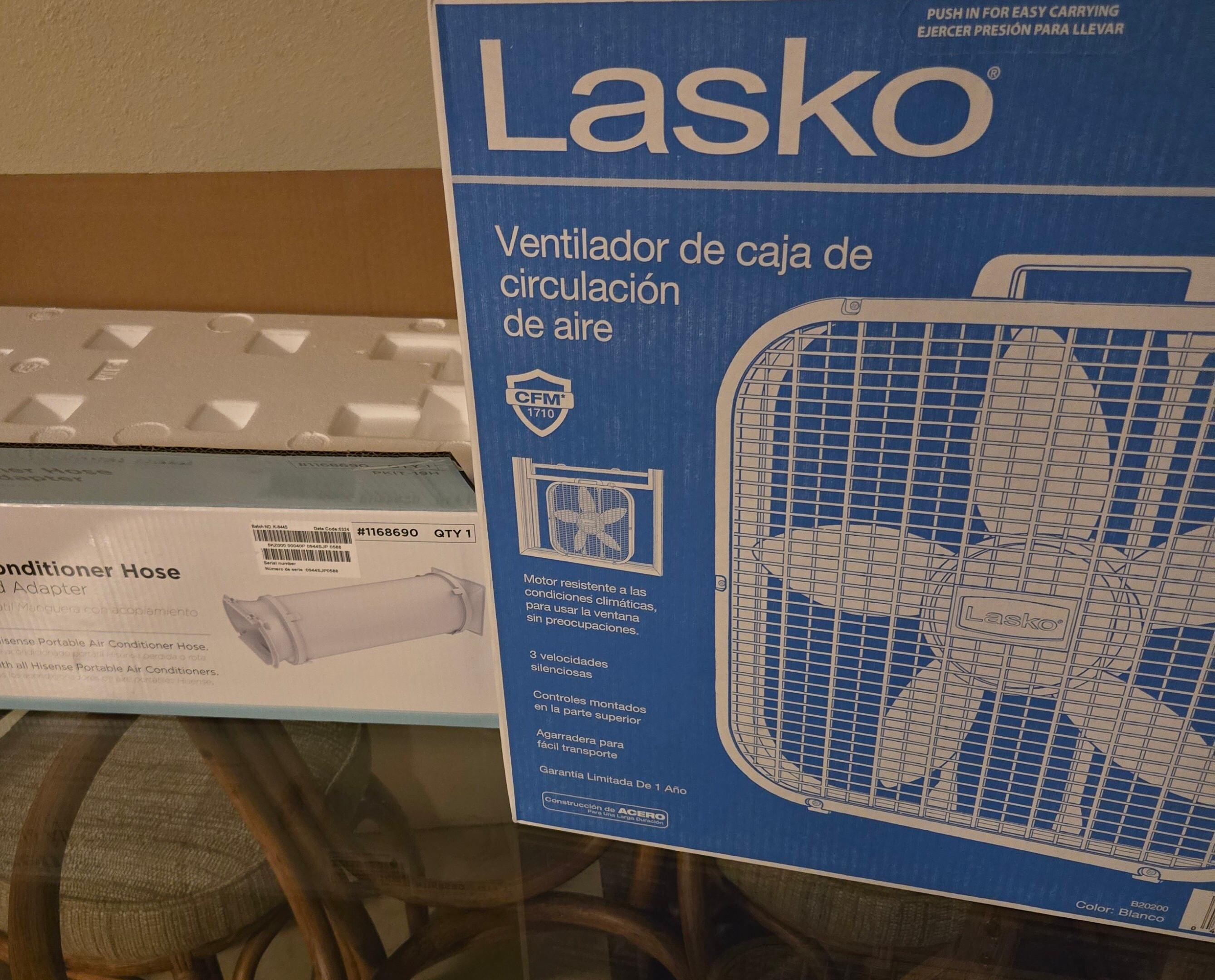 Parts and one of the 3 fans I bought 