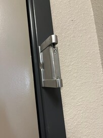 Deadbolt missing. Maintenance never came to fix it despite the request
