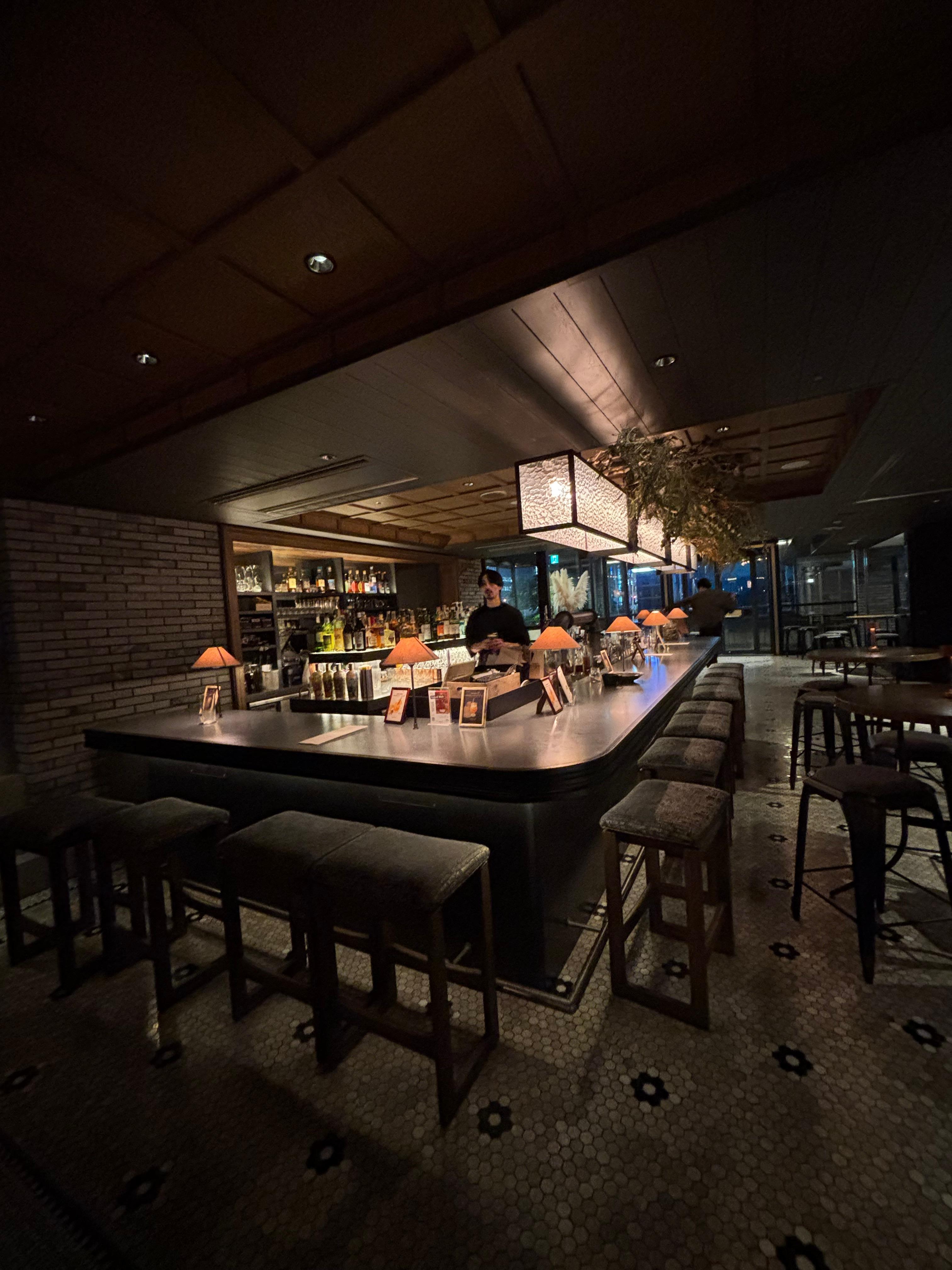 Bar area-one free drink per guest