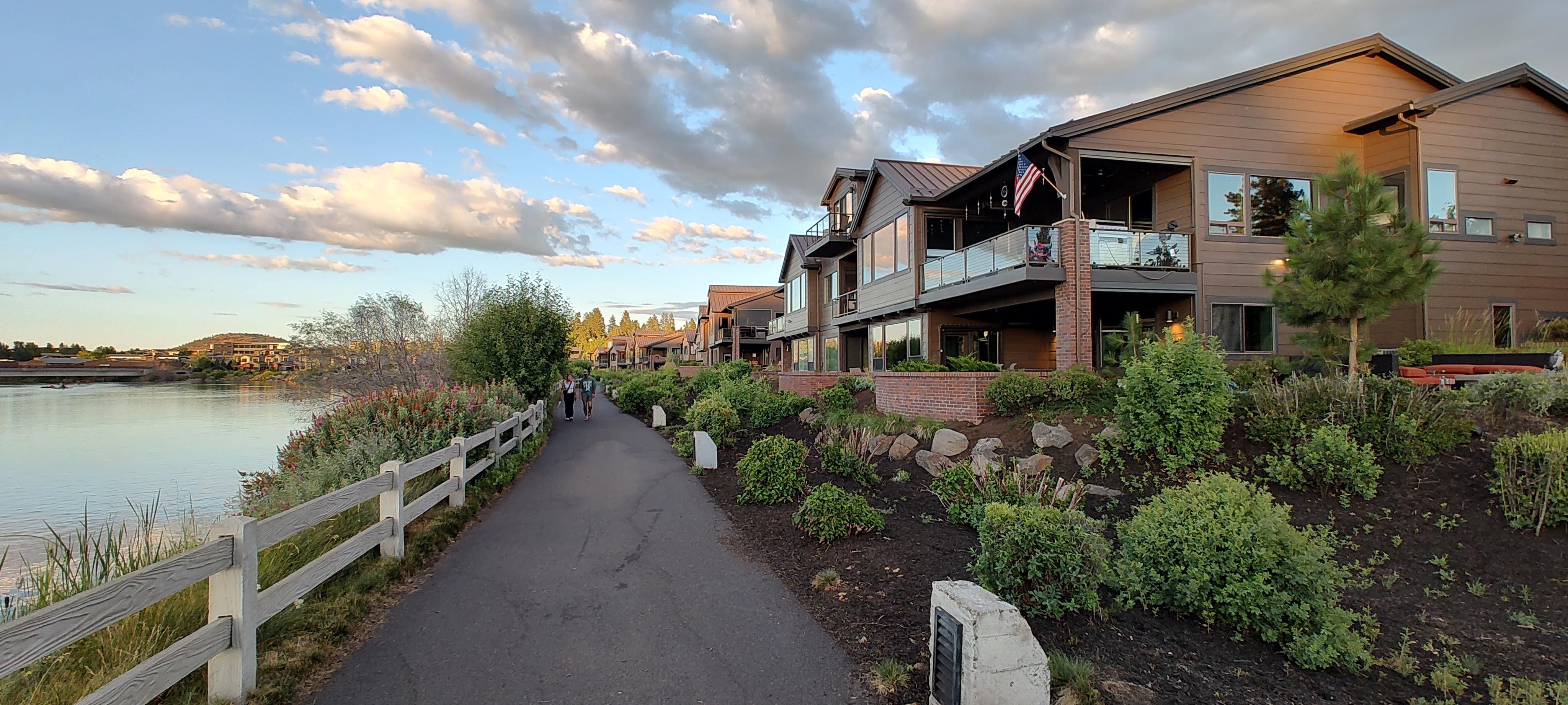 Paved walking paths.