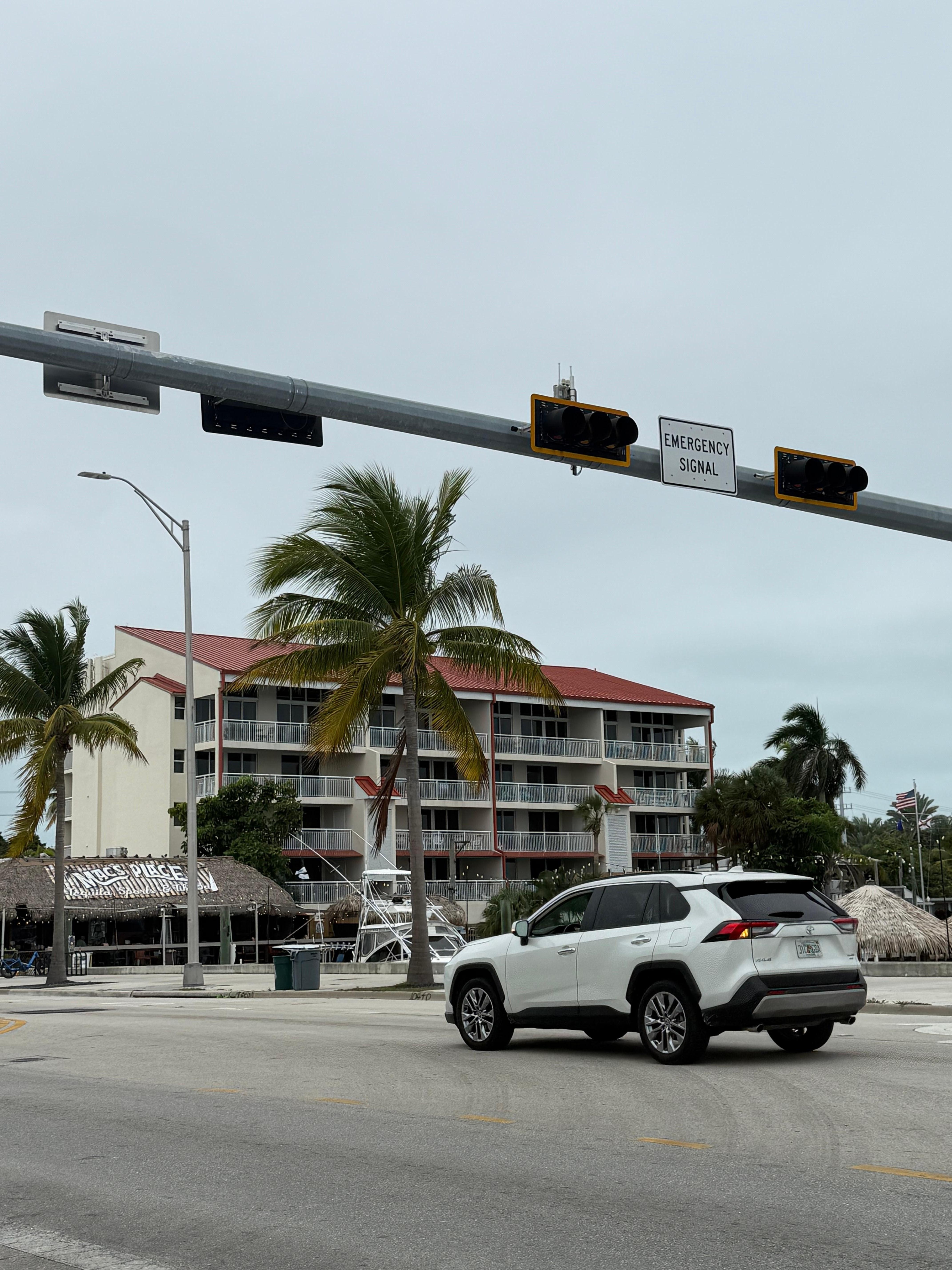 View of our accommodation from the street