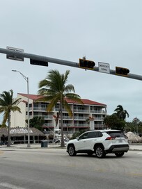View of our accommodation from the street