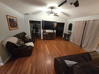 Common area, with the only TV.