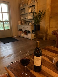 Ett gott vin som paret rekommenderade