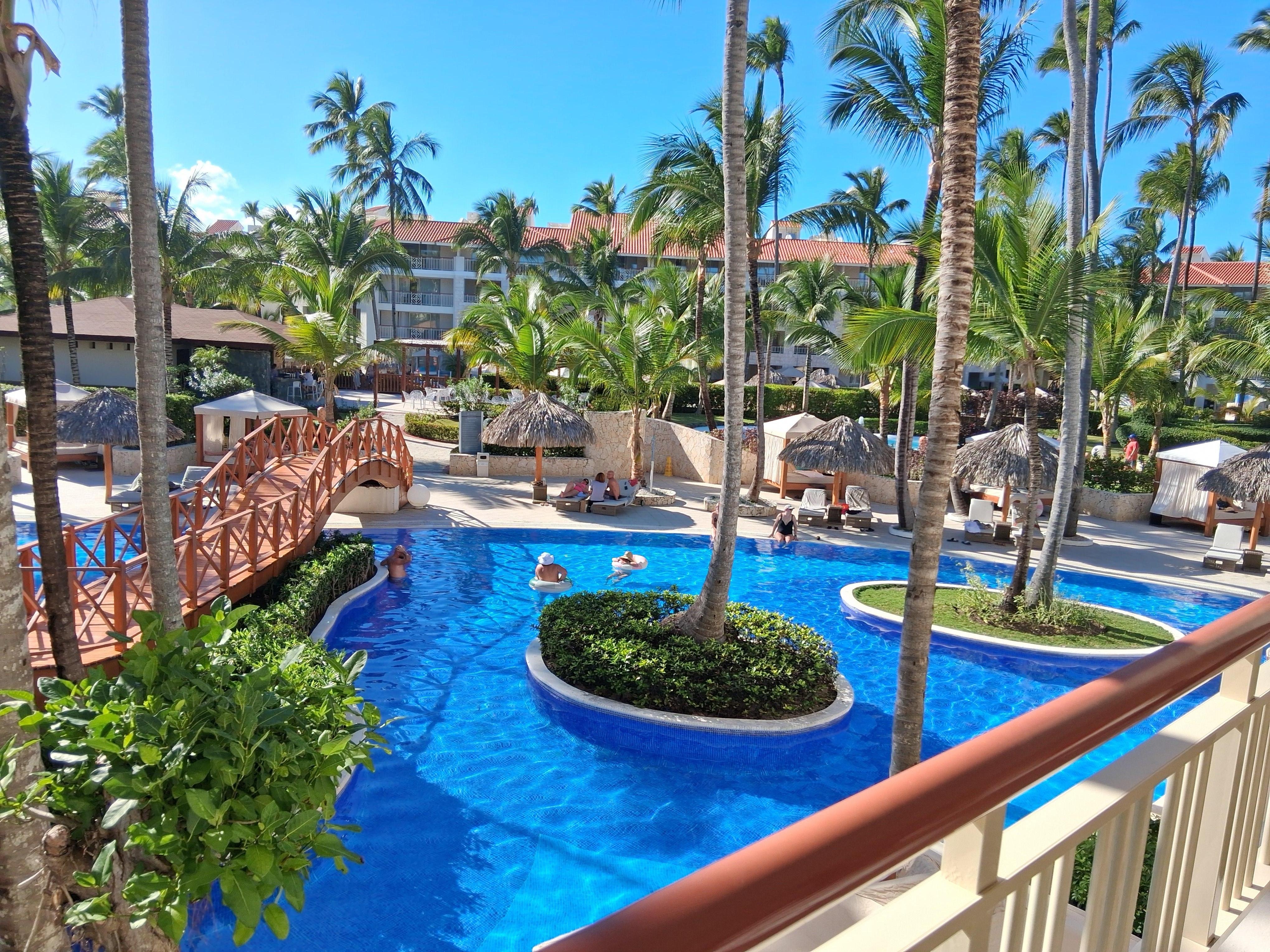 The view of the pool from our balcony.