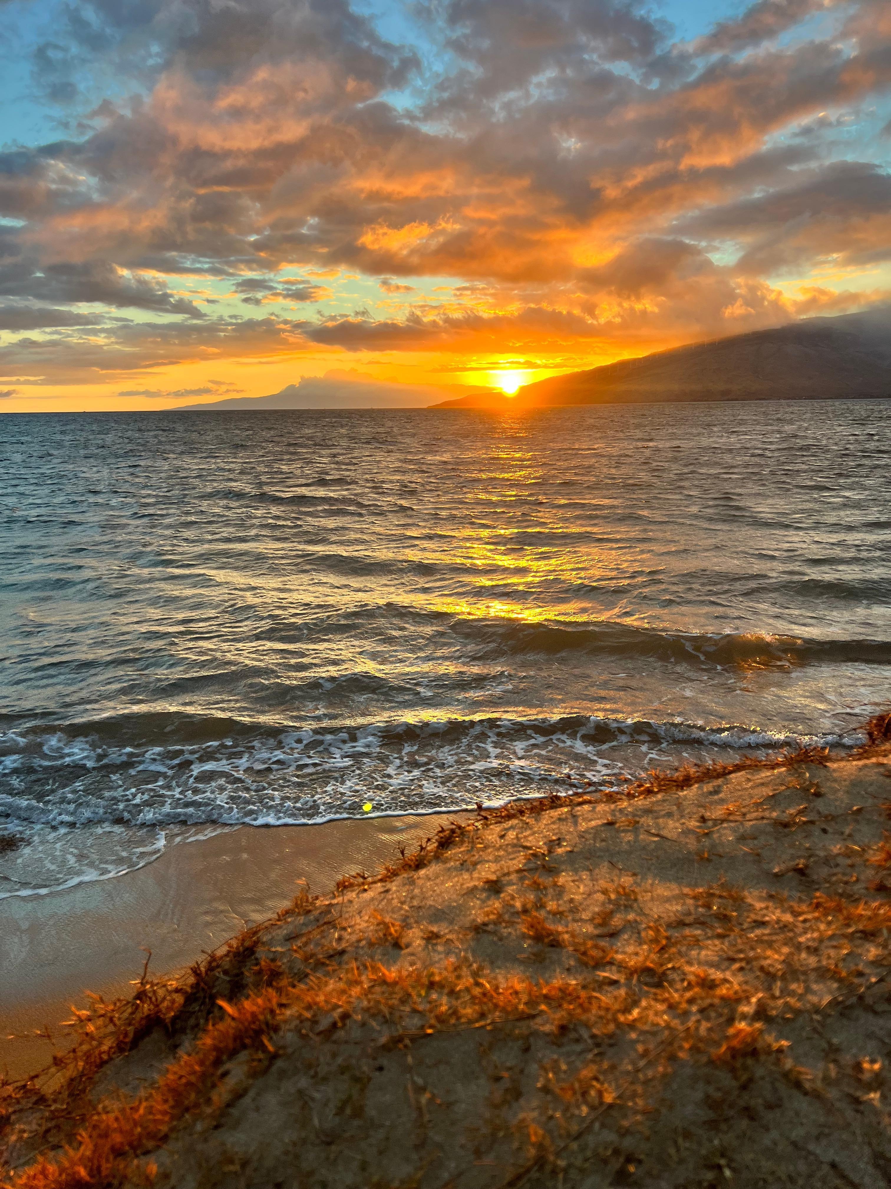 Sunset from the beach. 