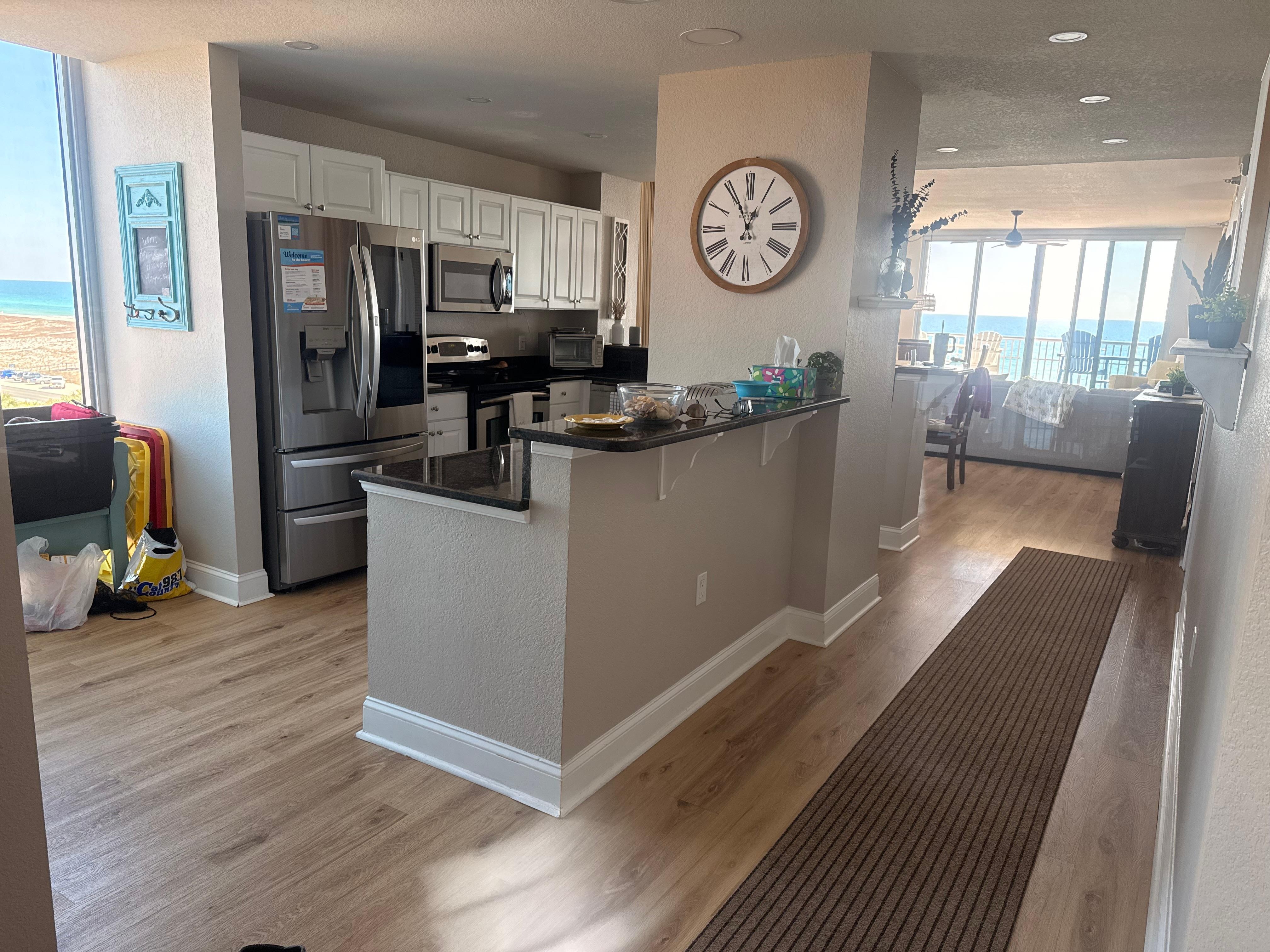 Entry looking into kitchen