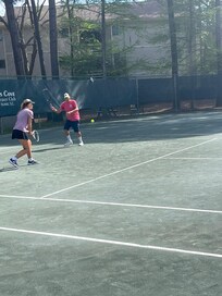 Tennis courts are well maintained!