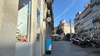 View of the Sao Bento train station from the entrance of the property