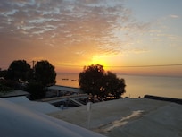 Sunrise from our balcony.