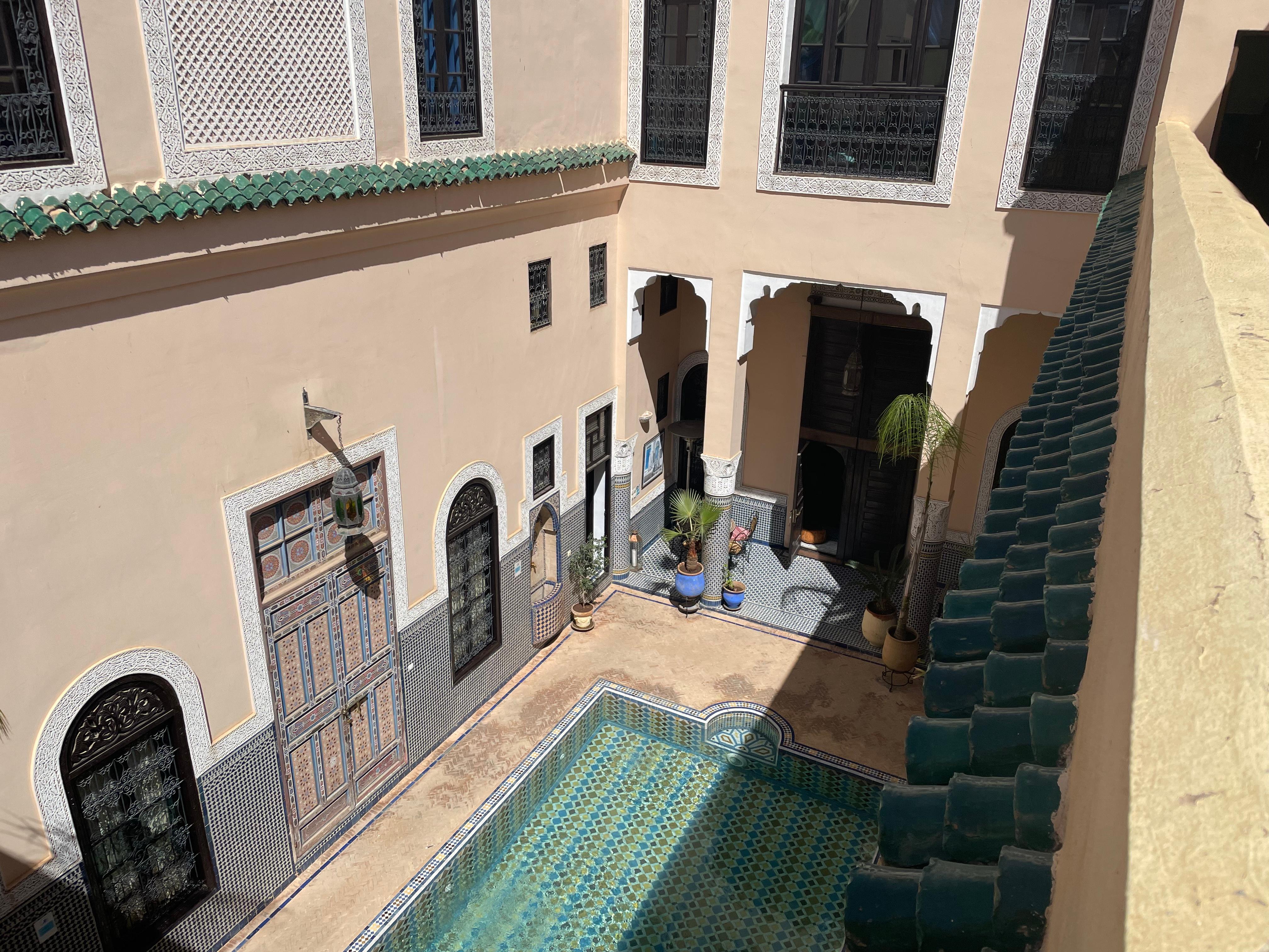 Riad from the public terrace