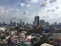 Rooftop pool view