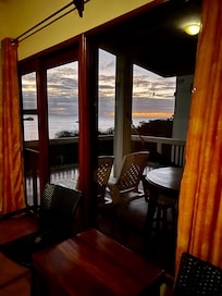 Sunset view from inside our room.
