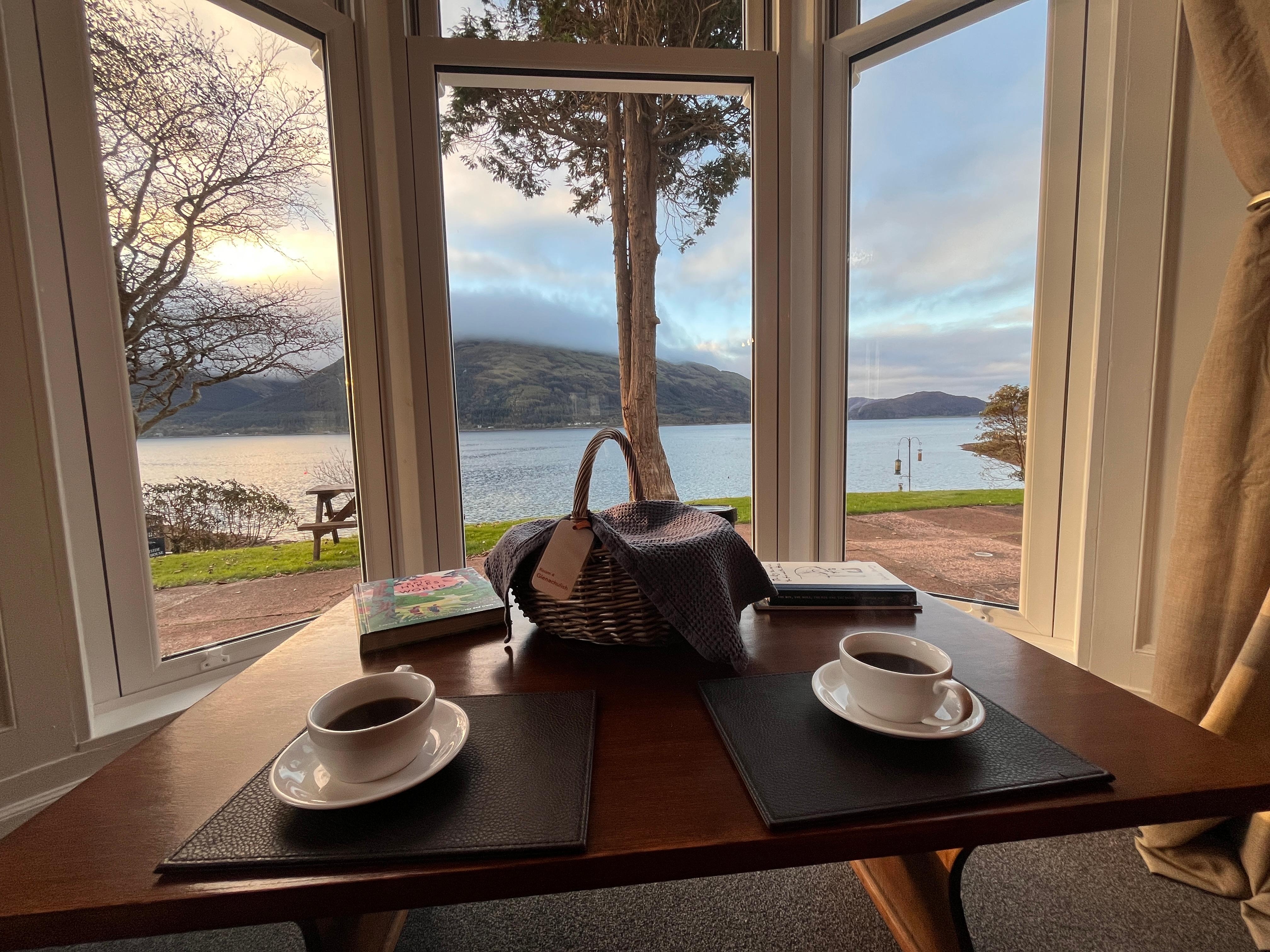 The view from the dining room.