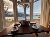 The view from the dining room.