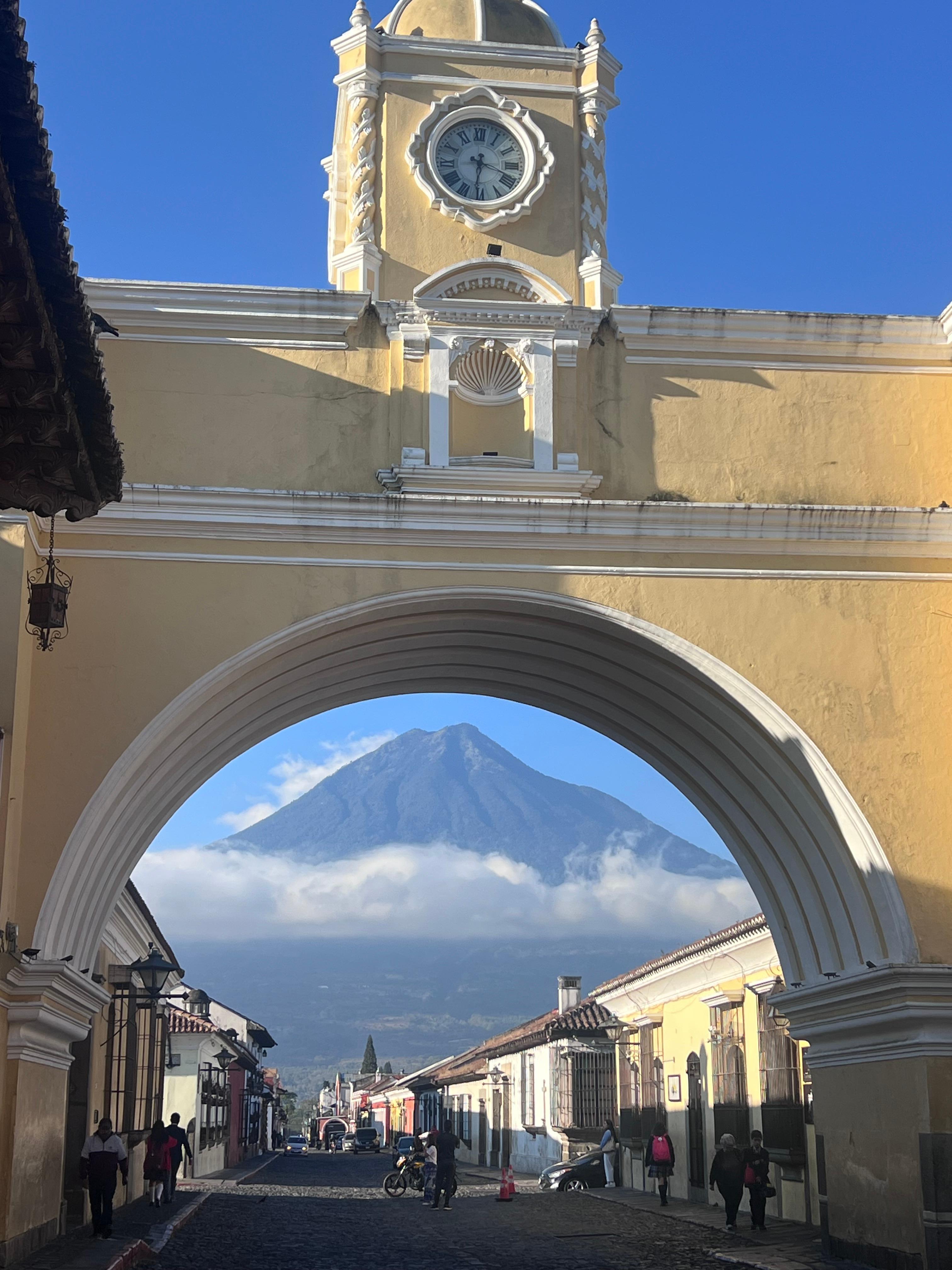 ARC & the Volcano behind it