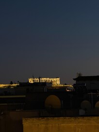 Acropolis view from rooftop