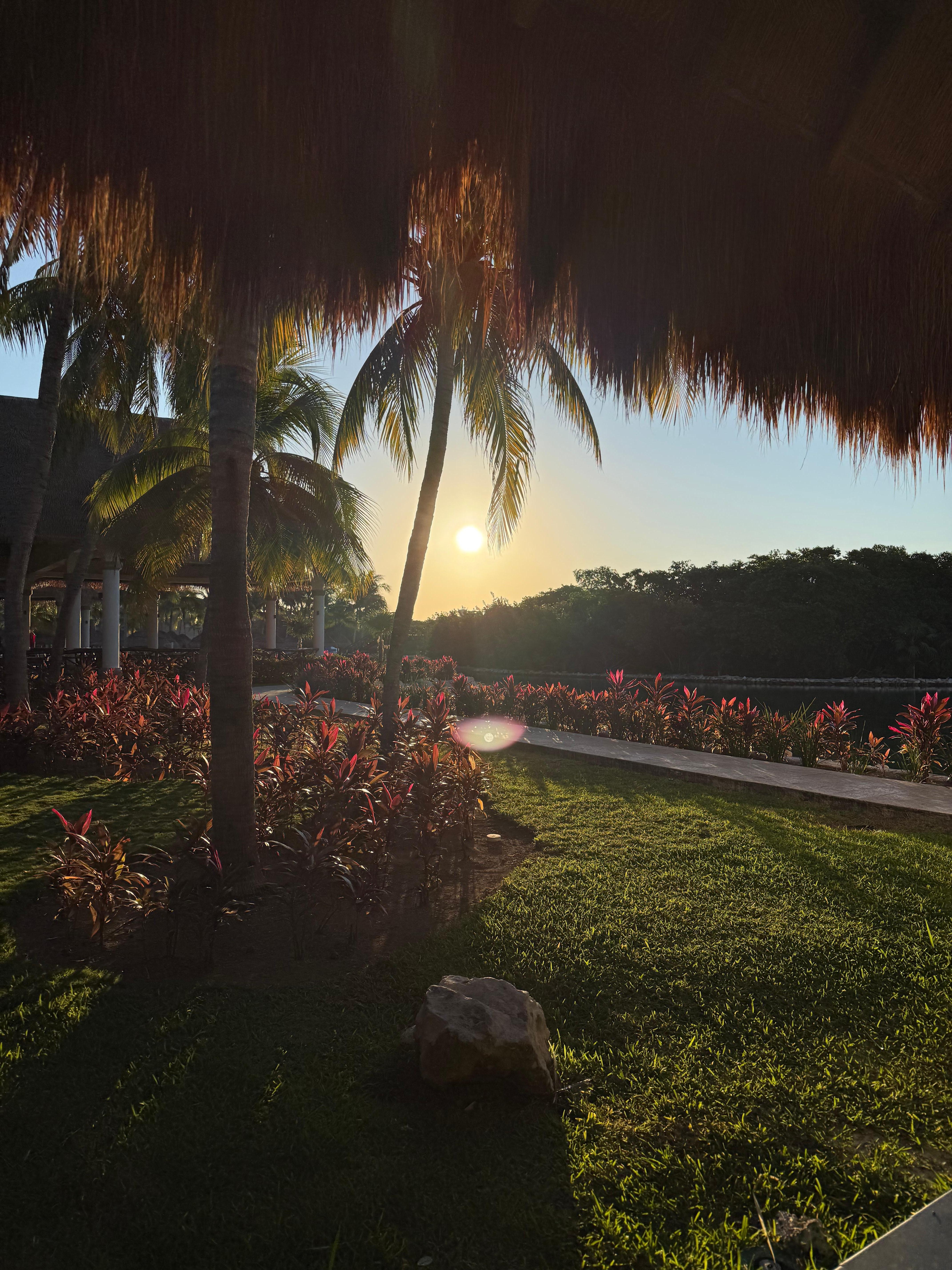 Pretty sunset. This place is huge! 