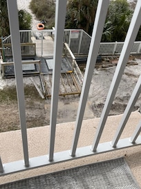Pool area, was supposed to be our beach access.