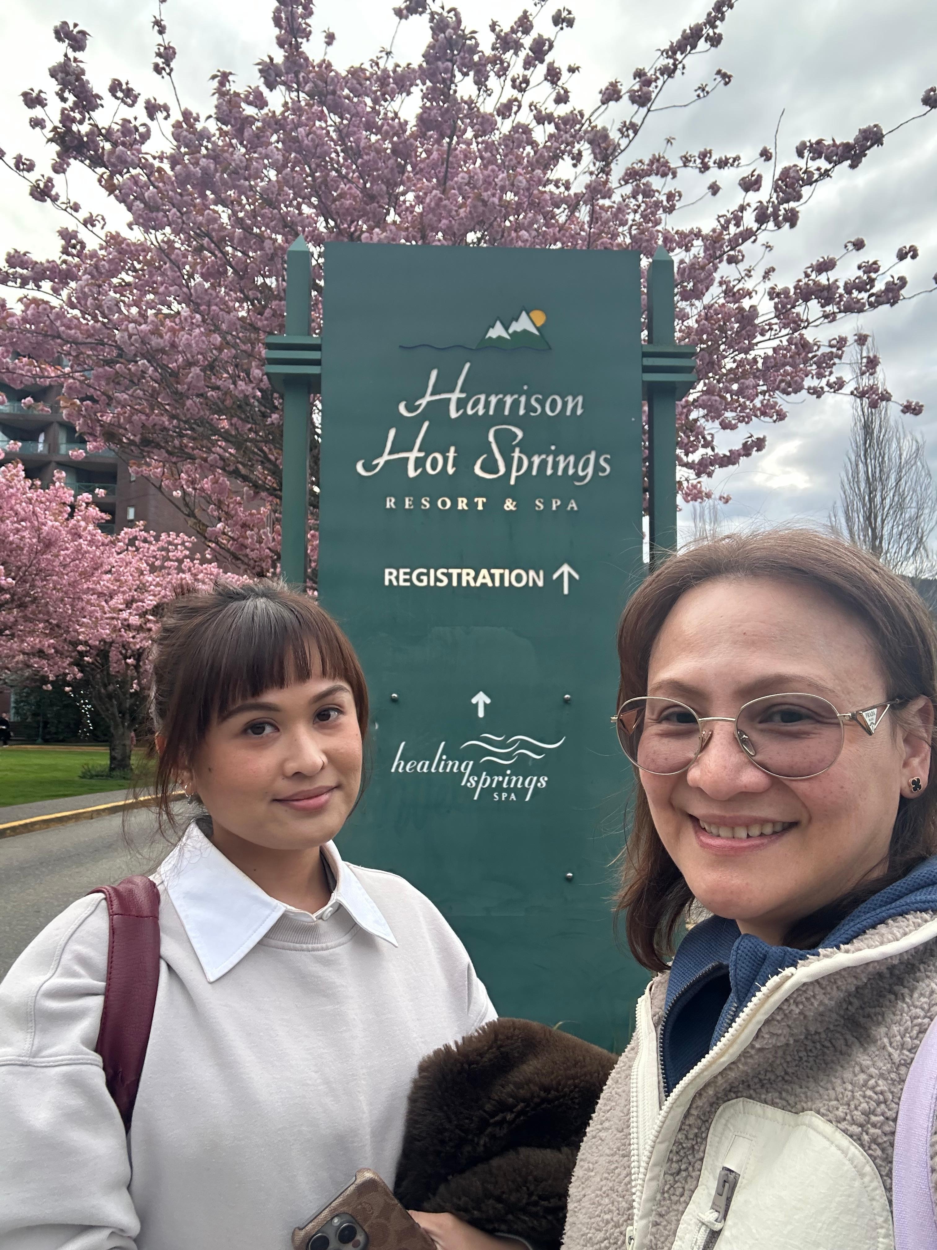 Outside the front of the Resort