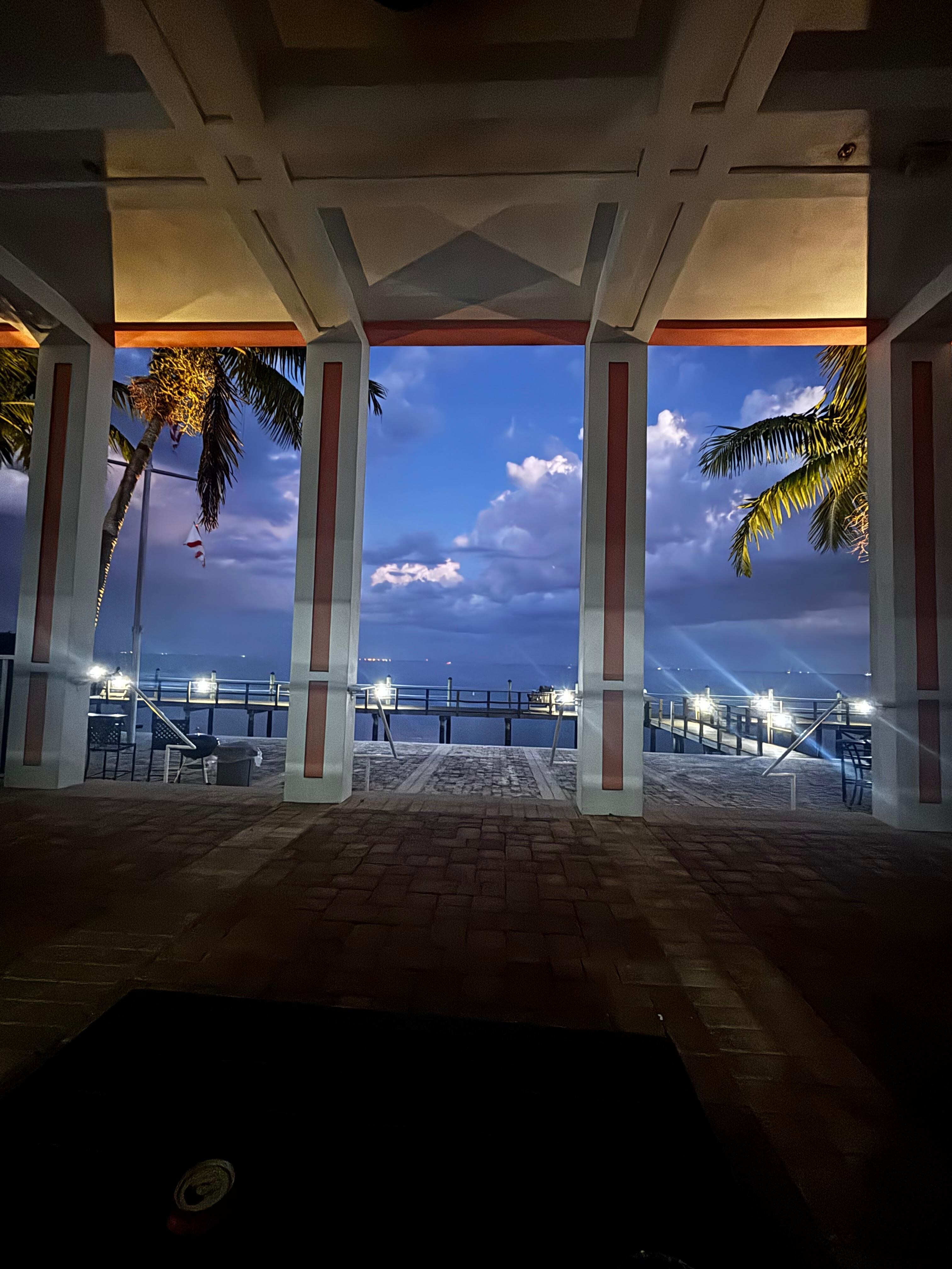 View from yacht club