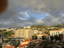 Full rainbow view from the terrace