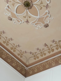 Interior ceiling in the room