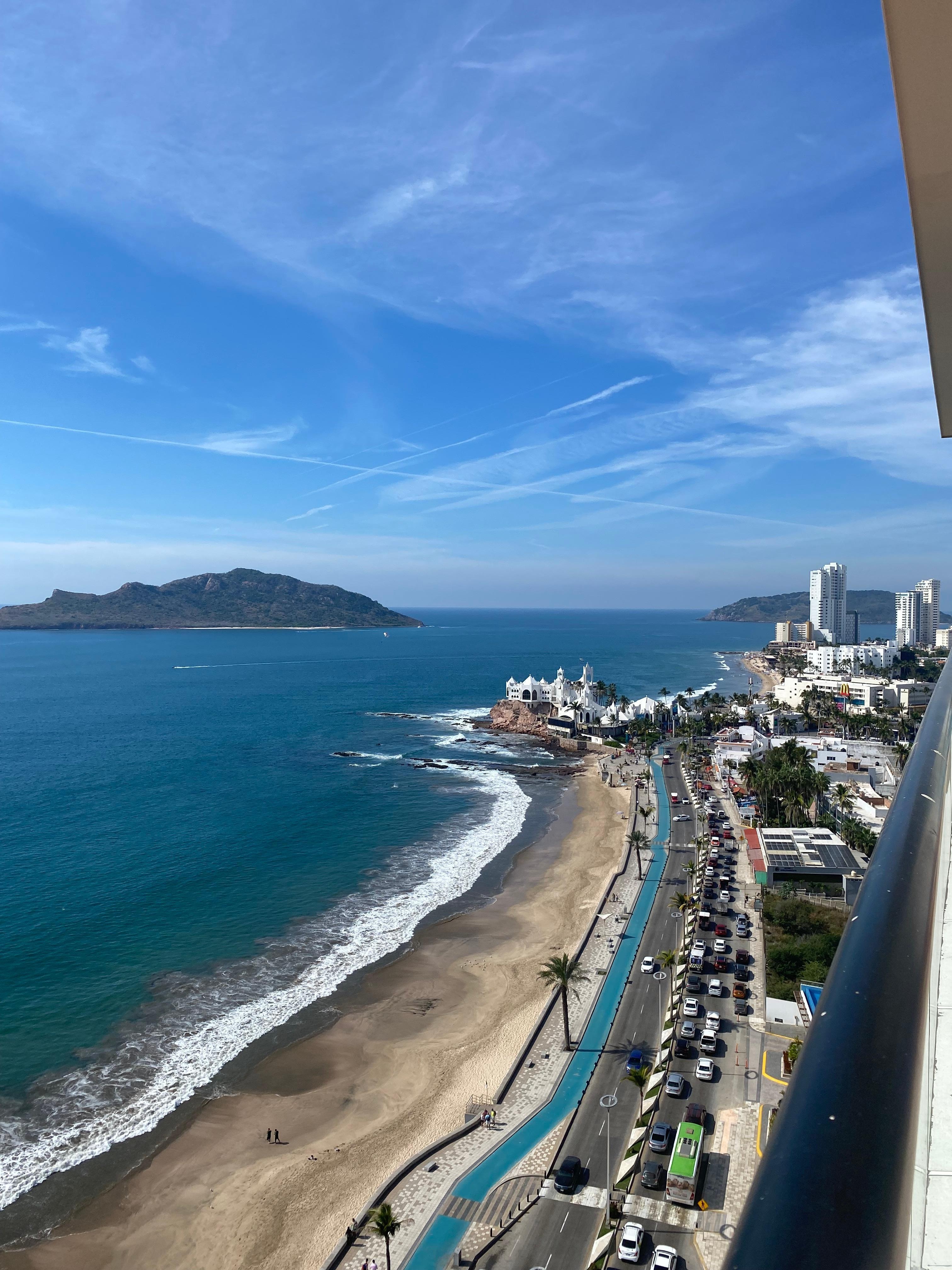 Malecon and beach towards the golden zone