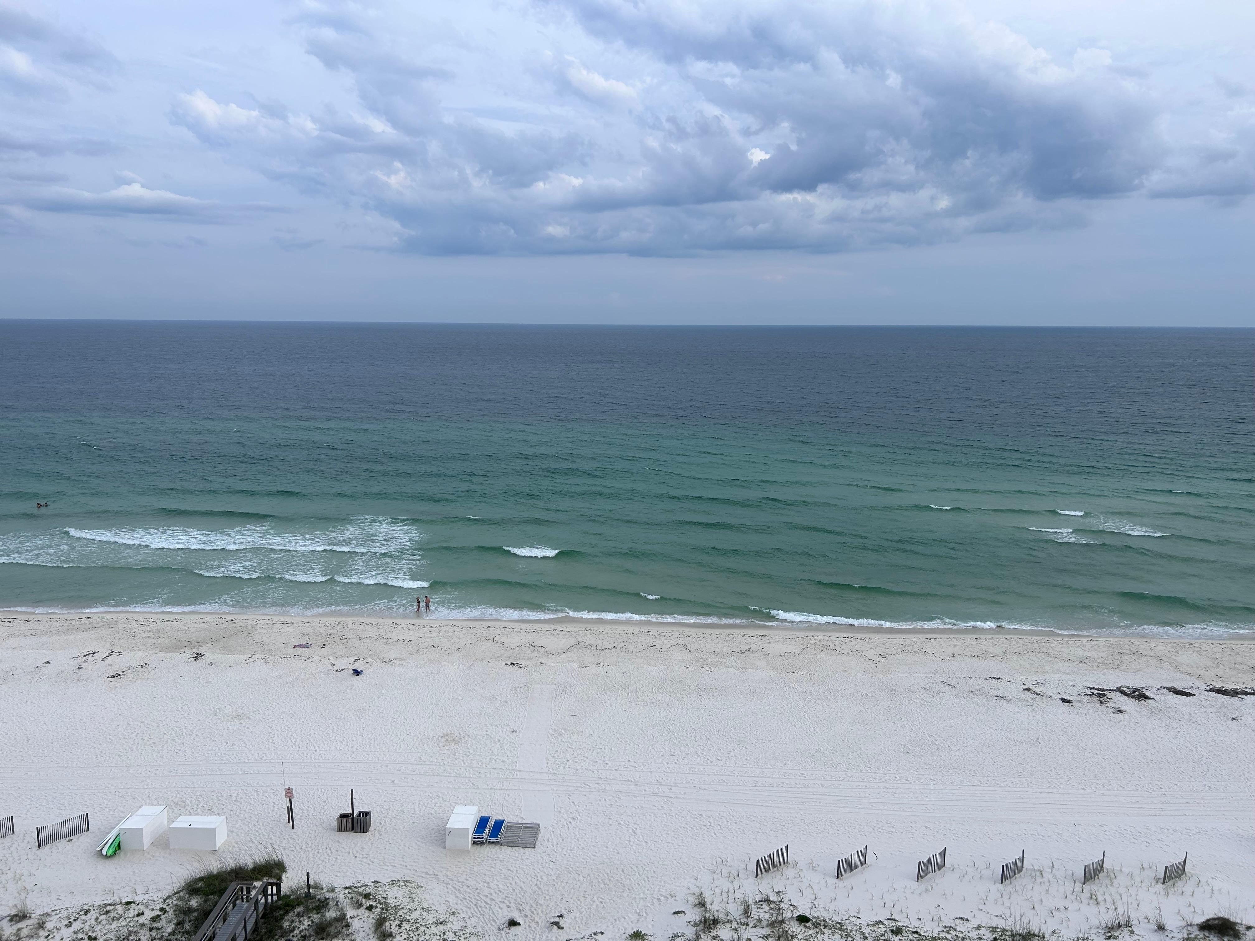 The view from the top floor gulf side.