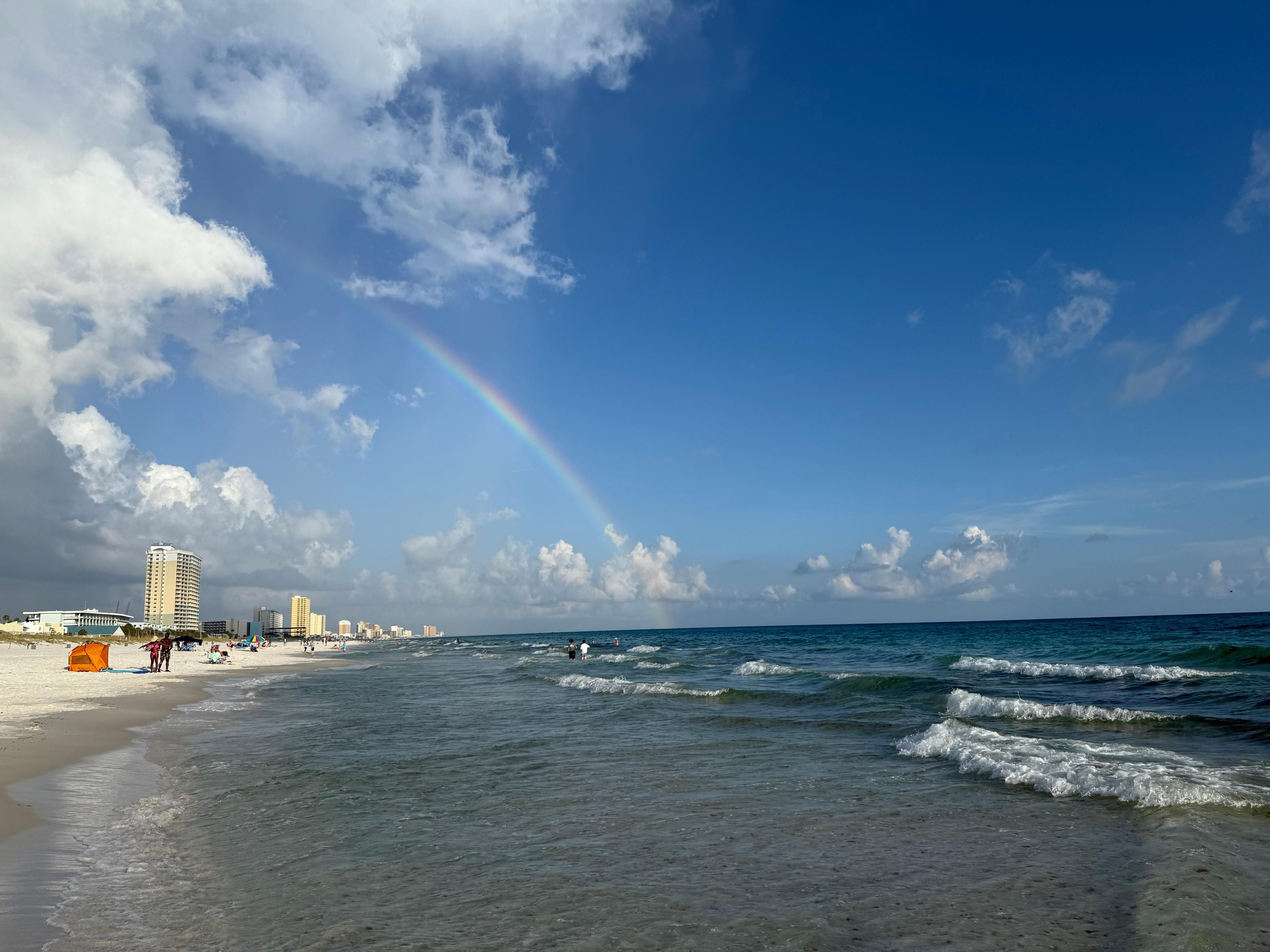 We walk to this spot on the beach and have the most amazing views. 