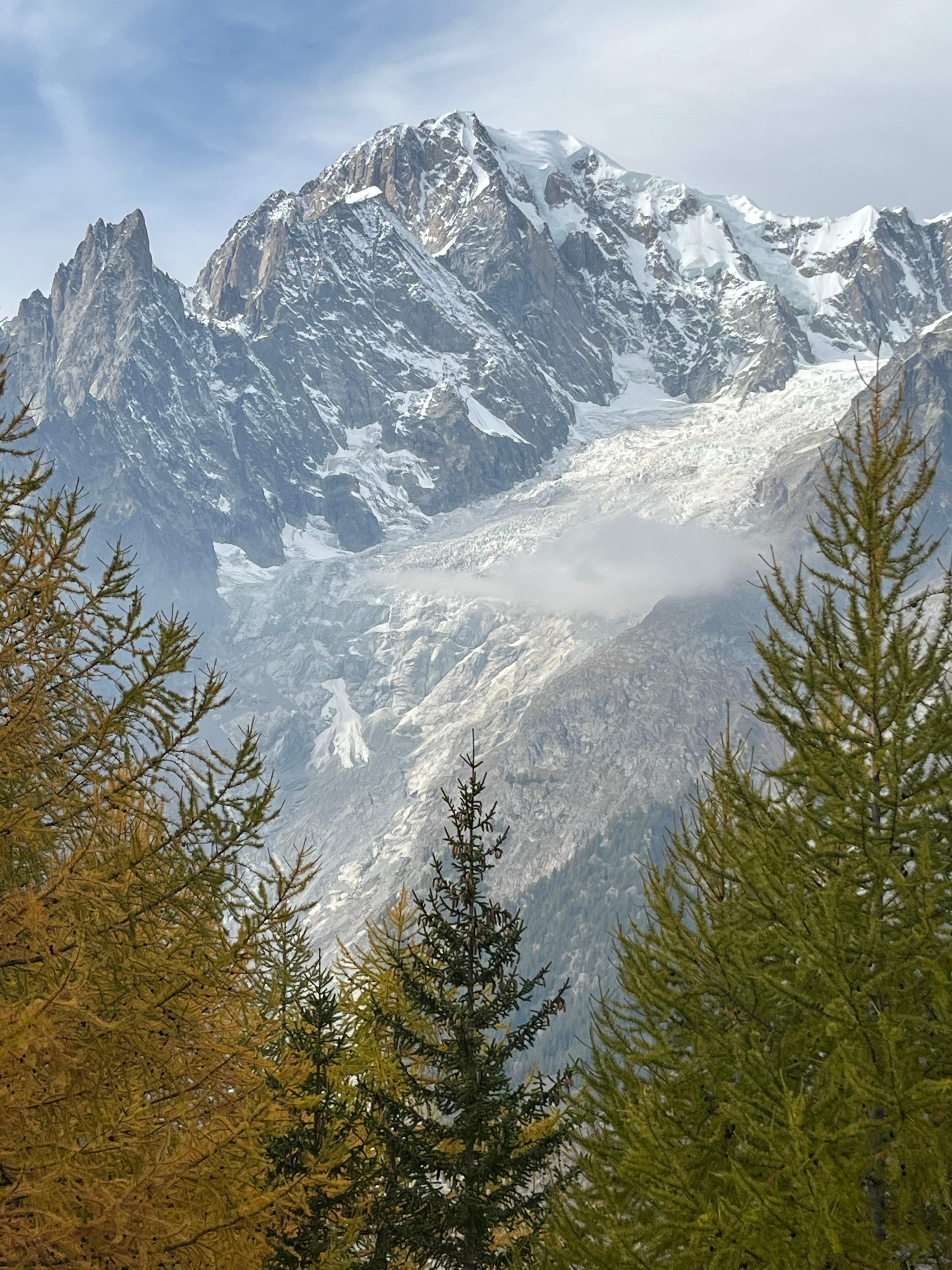 View from a hike up the mountain from Courmayeur.