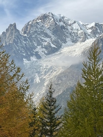 View from a hike up the mountain from Courmayeur.