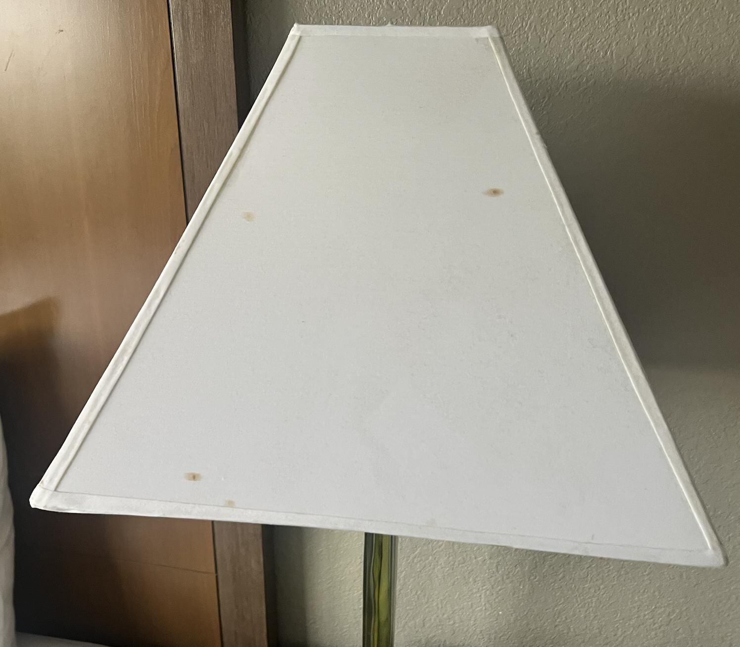 More vomit on lamp below where it was found on wall