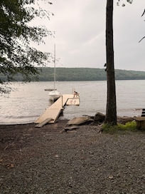 The dock and lake!