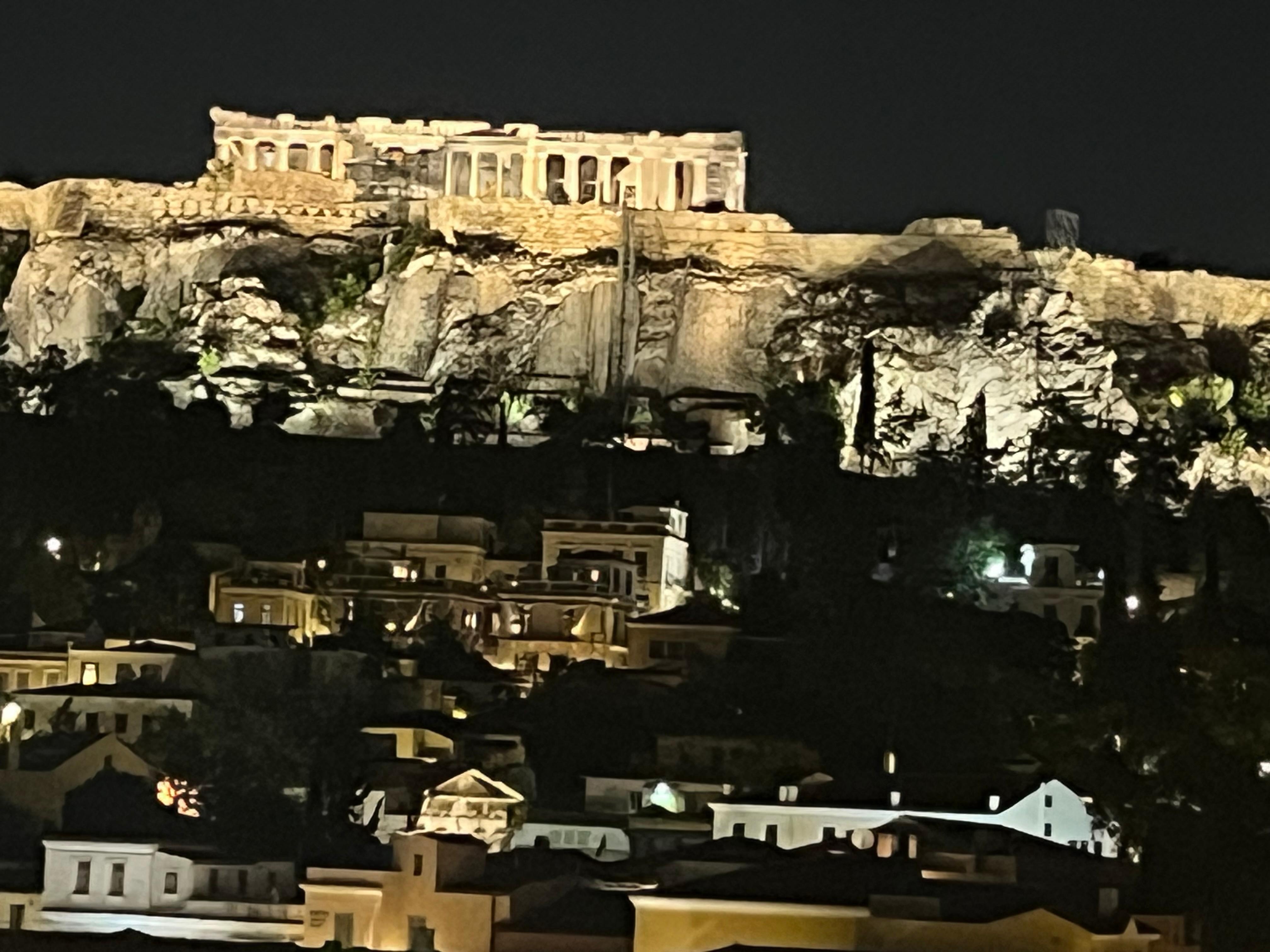 View from hotel roof bar