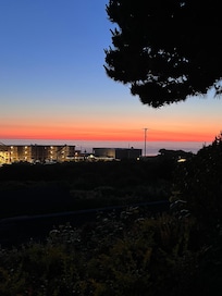 Sunset view from the deck