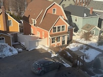 The view from our fourth floor window.