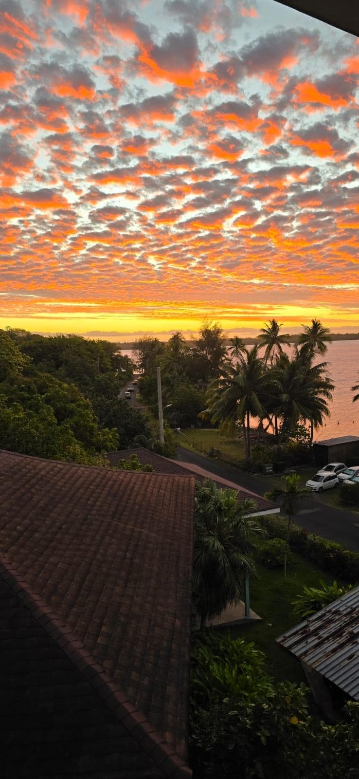 One of the sunsets from the balcony.