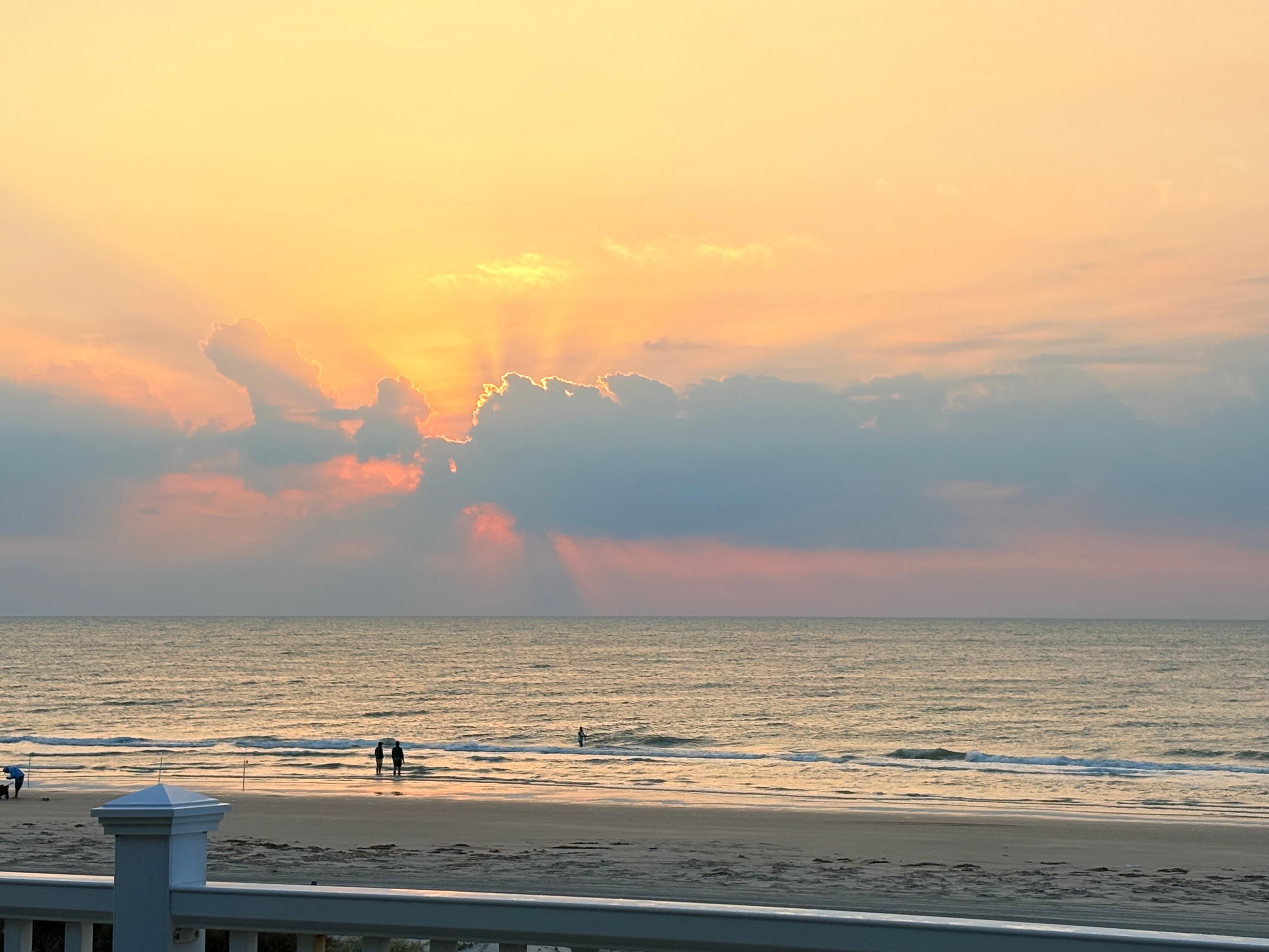 Sunrise from the balcony.