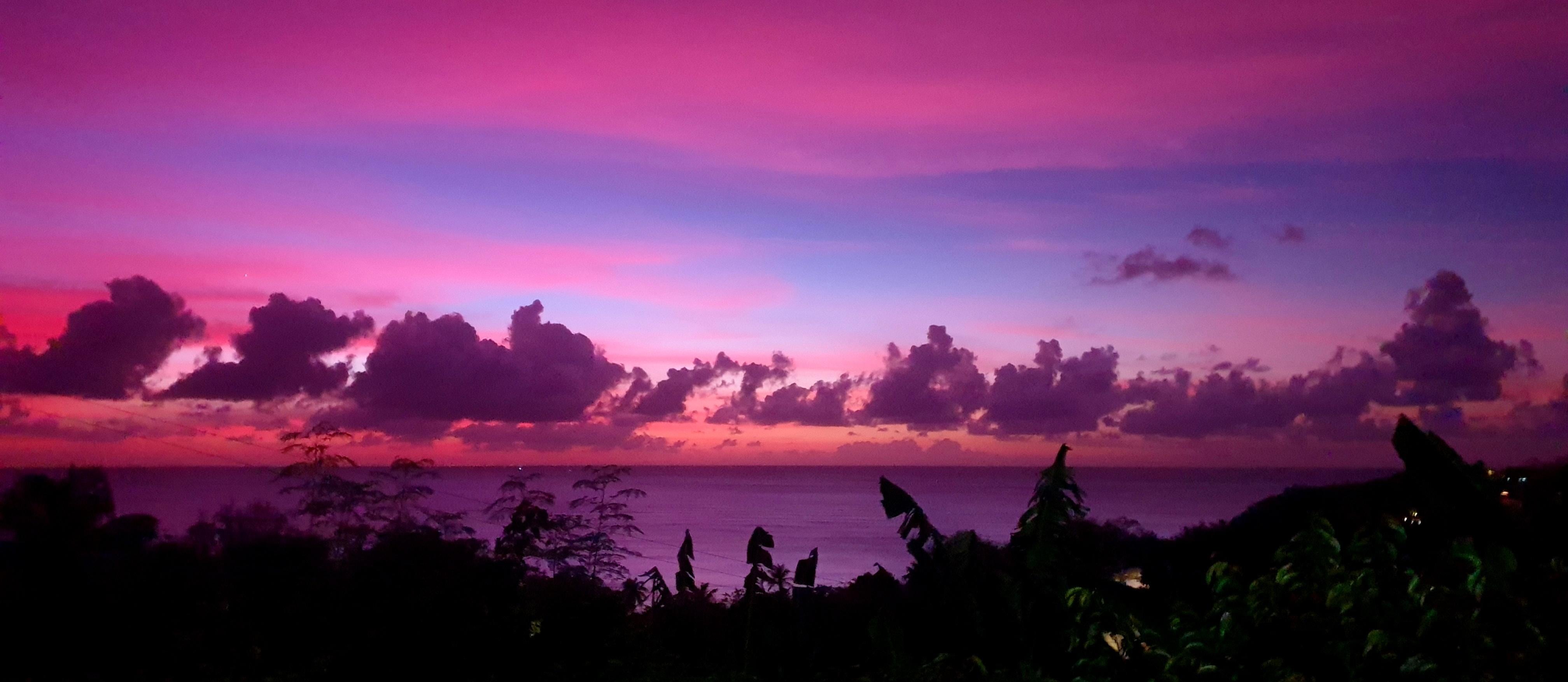 Sunset from the balcony.